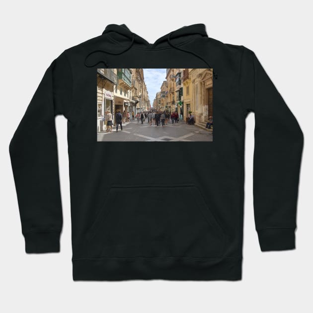 Valletta, Malta Hoodie by Carole-Anne